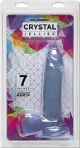 7 Inch Realistic Cock with Balls - Clear - Realistic Dildos