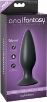 Large Rechargeable Anal Plug - Black - Butt Plugs & Anal Dildos