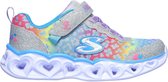 Skechers Sneakers - Maat 34 - Meisjes - zilver - blauw - wit