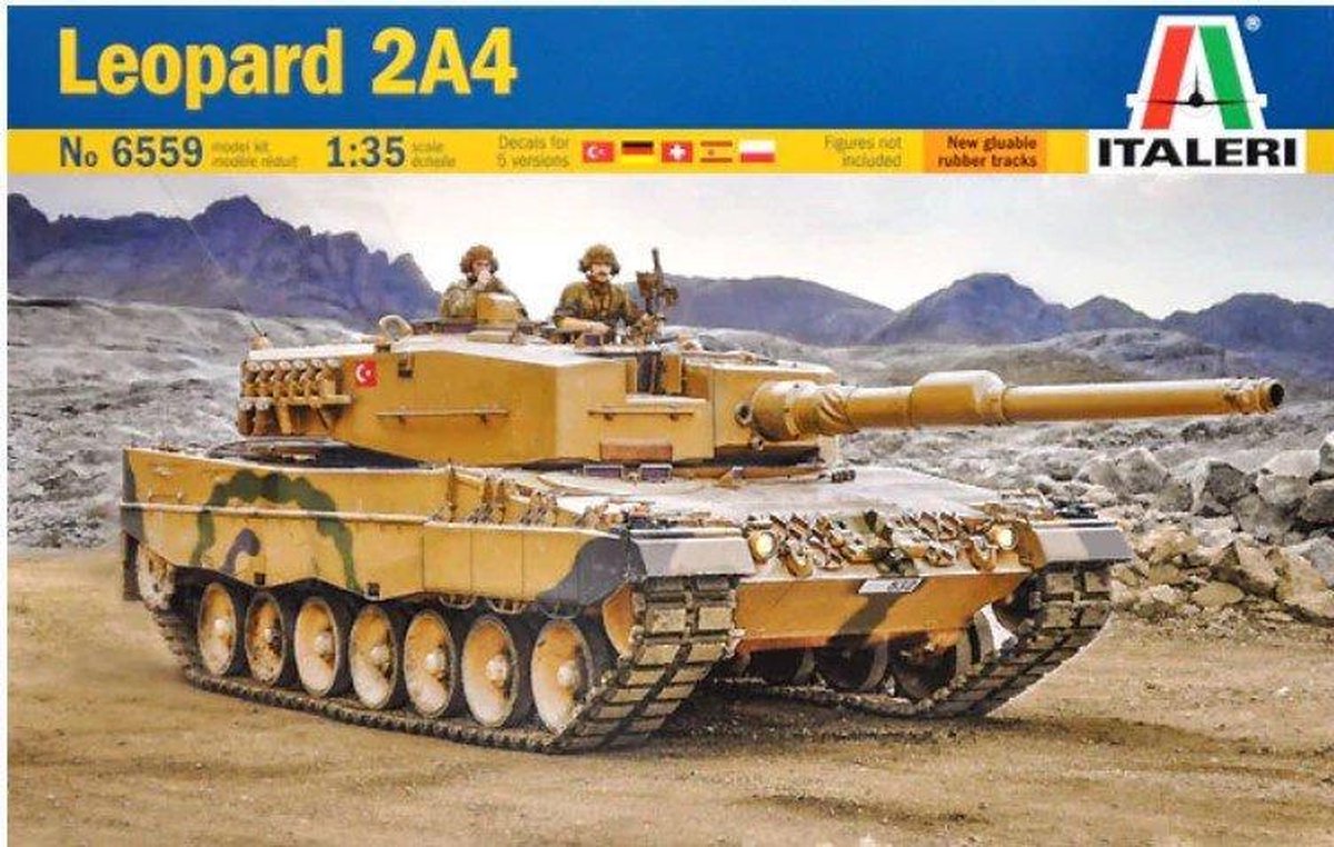 Italeri 1:35 6559 Leopard 2A4 Plastic kit