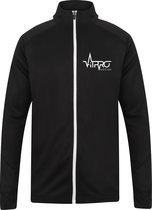 FitProWear Trainingsjack  Zwart/Wit - Maat XL - Trainingsjas - Trainingsvest - Sportkleding - Fitnesskleding - Trainingspak - Joggingspak - Trainingsbroek - Trainingsjack - Jas tra