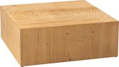Salontafel | hout | naturel | 80x80x (h)30 cm