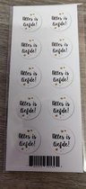 Hilset Creative - Sluitsticker - Alles Is Liefde - 2.5cm (50 stuks)