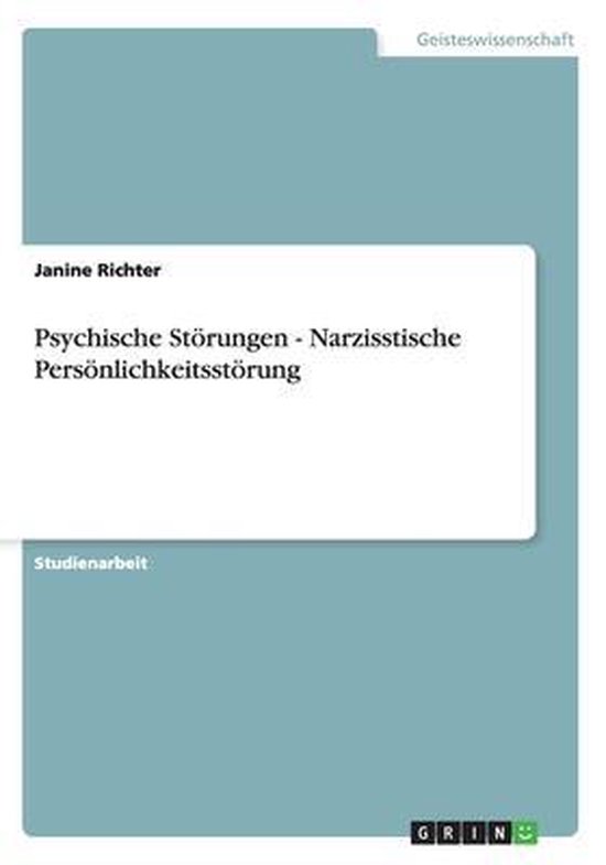 Psychische Störungen - Narzisstische Persönlichkeitsstöru ... - cover