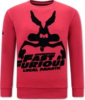 Heren Sweater - Fast and Furious - Bordeaux