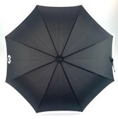 Lange paraplu Mila Schön tweekleurig zwart wit automatisch