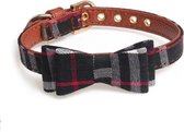Honden halsband - Halsband voor honden - zwart - Maat S