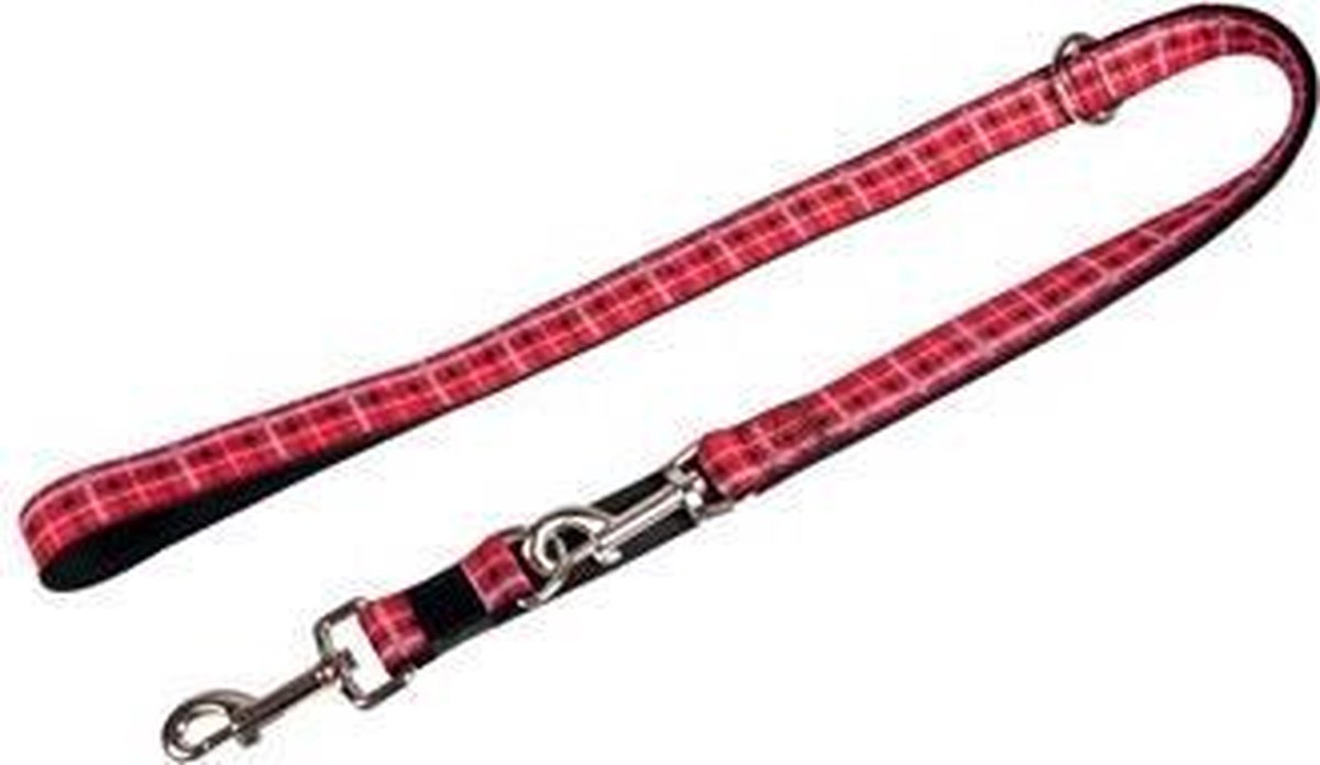 Karlie Hondenriem Trainingslijn Tartan Rood