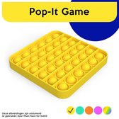 Must-Have for Kids® | Pop It "Geel" Vierkant - Pop It Fidget Toy - Speelgoed Meisjes & Jongens - Fidget Toys Pakket