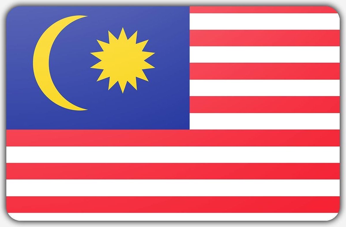 Vlag Maleisië - 200 x 300 cm - Polyester