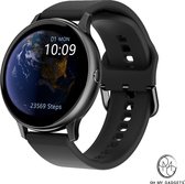 O.M.G® - Black Ultra Thin Smartwatch PRO (inclusief een gratis zwart stalen polsband) - Smartwatch - Activity tracker - Horloge - Stappenteller - Smartwatch Heren - Smartwatch Dames