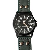 Horloge Arjo- groen bandje- datum- Heren- Charme Bijoux