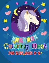 Unicorn Coloring Book for Kids Ages 4-8, 8,5 x 11 inches ,: Unicorn Coloring Book for Kids Ages 4-8, 8,5 x 11 inches, cute unicorn drawing for kids