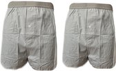 Embrator 2-stuks mannen Boxershort geruit lichtgrijs/wit XXL