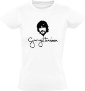 George Harrison Dames t-shirt | Liverpool | Beatles | popmuziek | grappig | cadeau | Wit