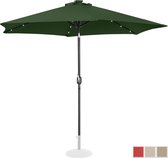 Uniprodo Parasol met LED - groen - rond - Ø 300 cm - kantelbaar