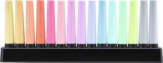 STABILO BOSS ORIGINAL Pastel - Markeerstift - 15 Stuks Deskset - Met 14 Verschillende Kleuren - STABILO