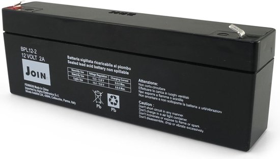 Batterie au plomb étanche rechargeable sans entretien - 12V / 2Ah | bol