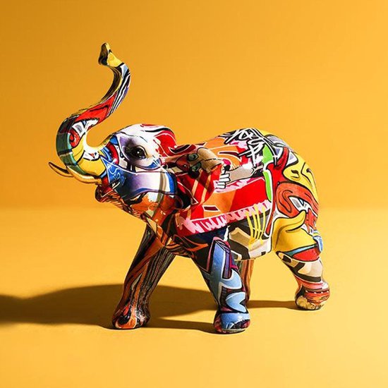 satire dorst alleen Beeld olifant - 24 cm - Design - Ornament | bol.com