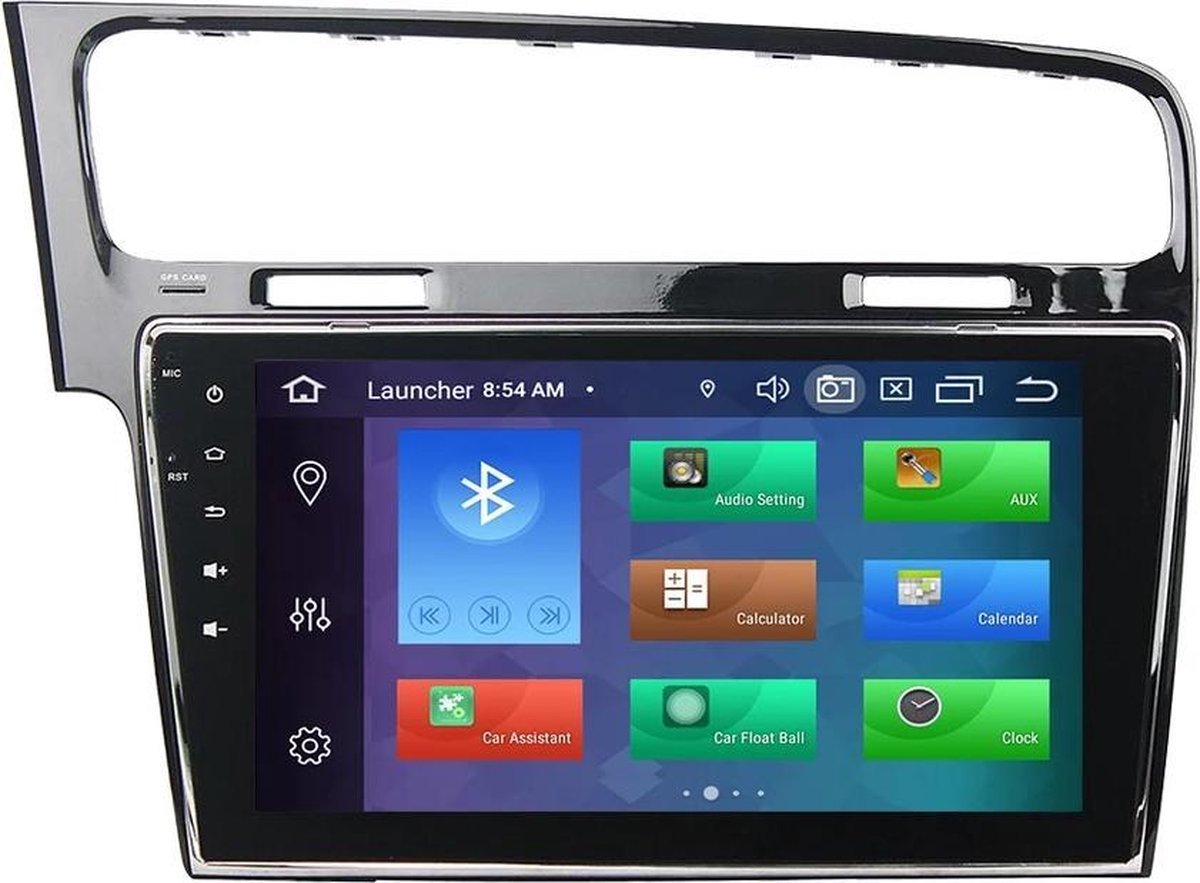 Golf 7 Android 10 navigatie en multimediasysteem ingebouwd CarPlay Bluetooth USB WiFi 2+32GB