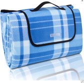 Sens Design Picknickdeken 200x200cm – Waterdicht picknickkleed - Blauw