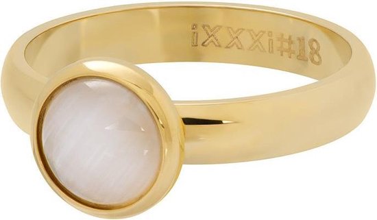 iXXXi Jewelry - Vulring - Cat eye white - Goudkleurig - 4mm - maat 19 |  bol.com