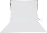 XXL formaat fotostudio achtergronddoek van katoen, wasbaar en strijkbaar 3 bij 6 meter, fotodoek wit