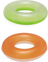 Bestway zwemband 91cm Frosted Neon - 1 willekeurige kleur - Groen of Oranje