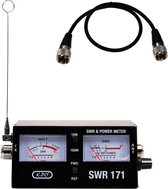 K-PO SWR 171 SWR/PWR meter + PL-PL 50 CM Kabel - CB radio