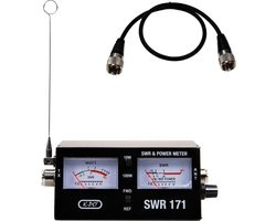 K-PO® SWR 171 SWR/PWR meter + PL-PL 50 CM Kabel - CB radio