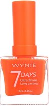 Wynie - Nagellak 7 Days Ultra Shine Long Lasting - Fluor / Fel / Neon / Fris Oranje - 1 flesje met 15 ml inhoud - Nummer 408