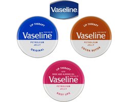 Vaseline lip therapy - 3 delig - Rosy lips ,Cocoa Butter  en Original