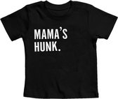 Mama's Hunk  - Strijkapplicatie WIT