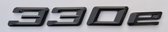 330e Zwart embleem voor BMW 3-serie type aanduiding achterklep logo F30  G20 G21