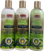 African Pride  Olive Miracle Hair Care Set