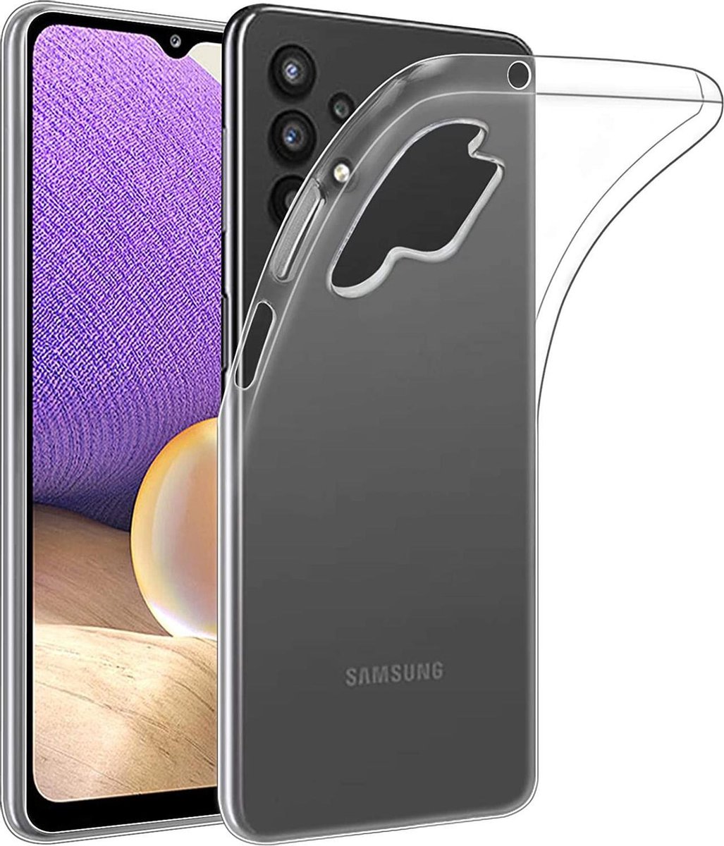 Hoesje geschikt voor Samsung Galaxy A32 5G - Back Cover Case ShockGuard Transparant