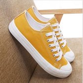 lage sneakers / gymschoenen- canvas - geel- maat 39