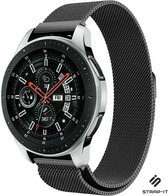 Strap-it 22mm Smartwatch bandje voor Samsung Galaxy Watch 46mm - Milanees - zwart