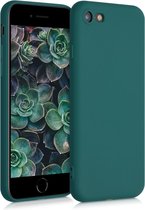 kwmobile telefoonhoesje voor Apple iPhone SE (2022) / SE (2020) / 8 / 7 - Hoesje voor smartphone - Back cover in turqoise-groen