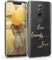 kwmobile telefoonhoesje voor Huawei Mate 20 Lite - Hoesje voor smartphone - Live Laugh Love design