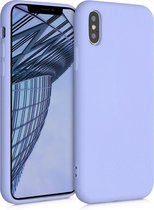 kwmobile telefoonhoesje voor Apple iPhone XS - Hoesje voor smartphone - Back cover in pastel-lavendel