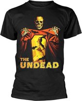 Plan 9 Unisex Tshirt -L- THE UNDEAD (BLACK) Zwart