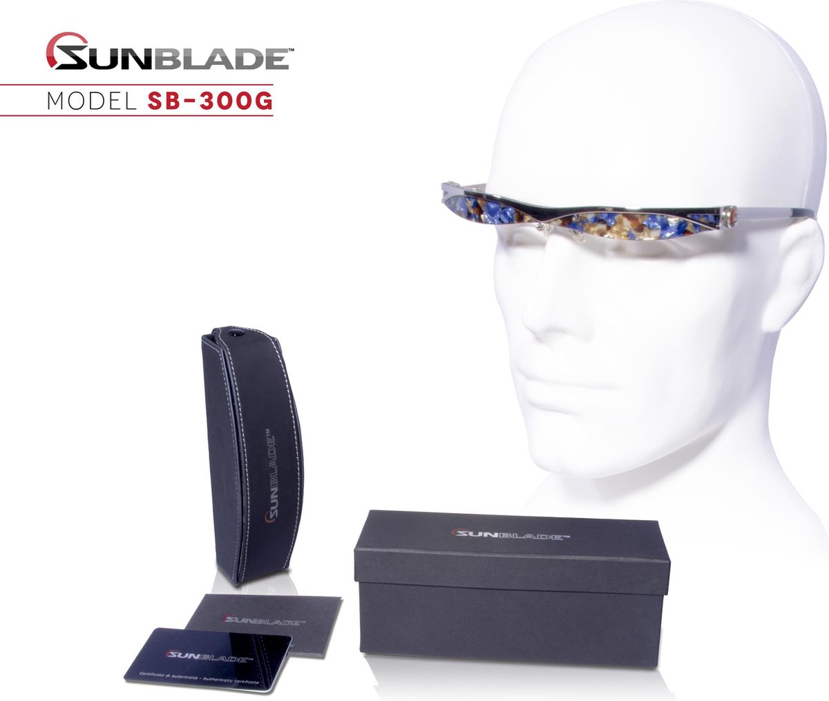 Sunblade SB-300G Fashion - Design zonnebril - Uniek ontwerp zonder glazen!