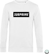 Subprime - Heren Sweaters Sweater Block White - Wit - Maat XXL