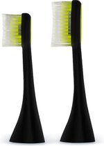 ToothWave opzetborstels, Zwart, Soft/Large, 2 stuks