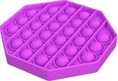 Pop it fidget toy - paars - achthoek - tiktok - de echte