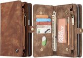 Caseme Samsung Galaxy S8 Vintage Portemonnee Hoesje - Bruin