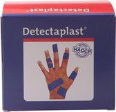 Pleister Blauw Waterproof Detecteerbare 19x72 mm 100 stuks Detectaplast