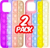 Ultrasativa® Apple iPhone 11 Pro Max Pop It Hoesje - 2 Pack - P & L