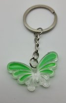 Vlinder Sleutelhanger 4 cm in Cadeau zakje | Groen